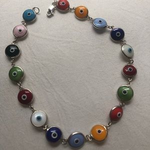 Colorful Evil-Eye Anklet